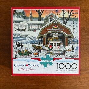 Buffalo Games Charles Wysocki “Twas the Twilight Before Christmas” 1000pc Puzzle